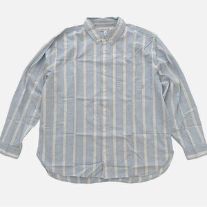 Urban Outfitters Blue and White Striped Button Down Shirt